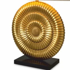Casa Padrino Luxus Tischleuchte Antik Gold / Schwarz / Beige H. 67 cm - Schreibtischleuchte