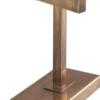 Casa Padrino Luxus Tischleuchte Vintage Messingfarben / Weiß H. 69 cm - Edle Schreibtischleuchte mit Schwenkarm und Lampenschirm - Luxus Qualität