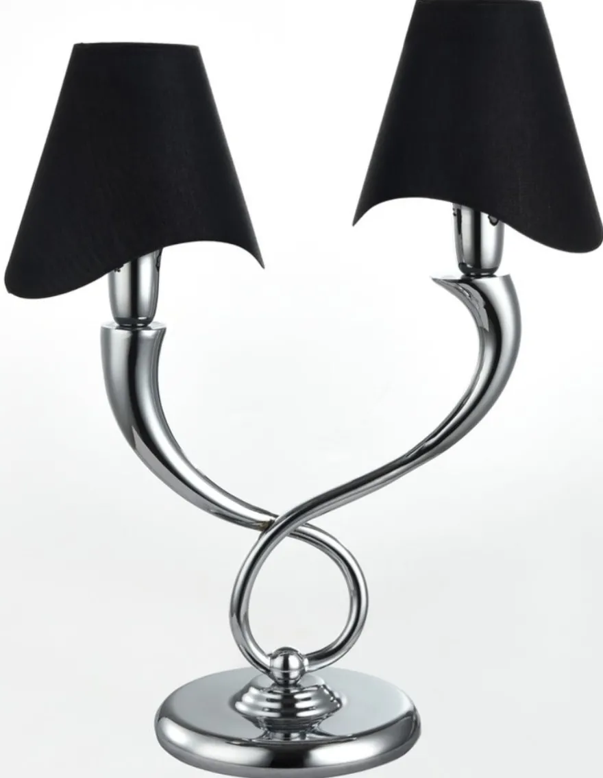 Casa Padrino Luxus Tischleuchte Silber 37 x 17 x H. 46 cm - Designer Hotel Möbel