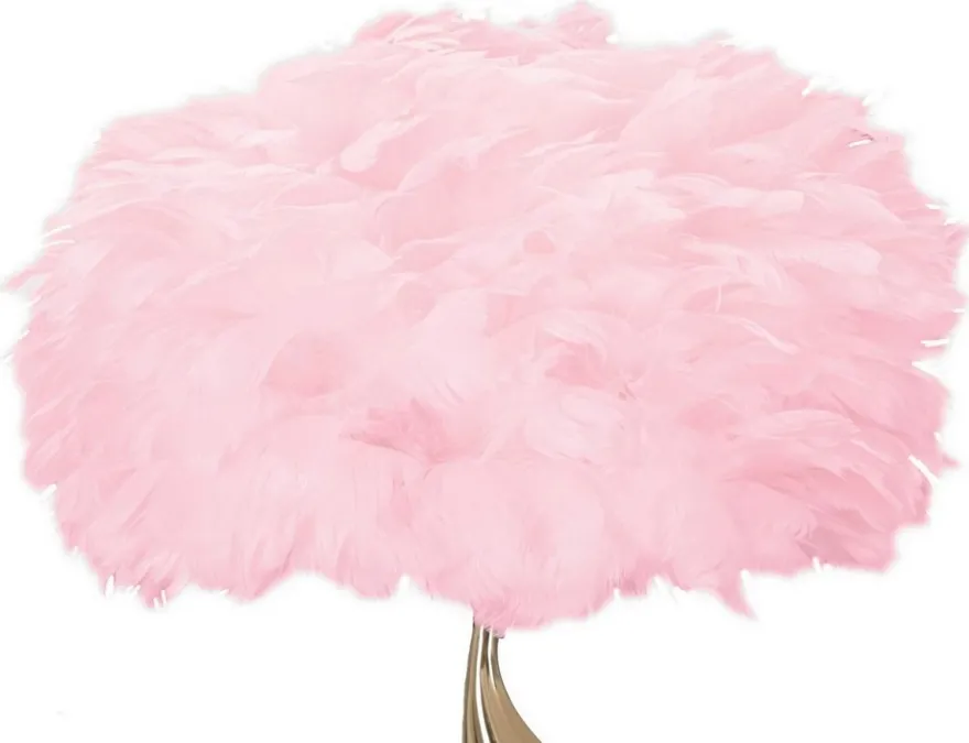 Casa Padrino Luxus Tischleuchte Gold / Rosa Ø 40 x H. 63 cm