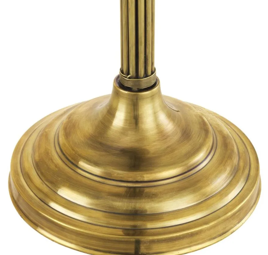 Casa Padrino Luxus Tischleuchte Vintage Messingfarben Ø 41 x H. 83,5 cm - Wohnzimmerlampe