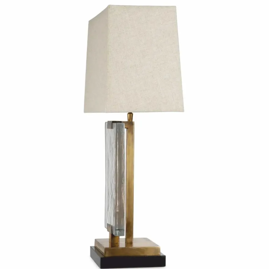 Casa Padrino Luxus Tischleuchte Vintage Messing / Schwarz H. 69 cm - Luxus Leuchten
