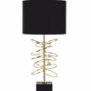 Casa Padrino Luxus Tischleuchte Gold / Schwarz H. 71 cm - Luxus Leuchten