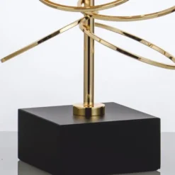 Casa Padrino Luxus Tischleuchte Gold / Schwarz H. 71 cm - Luxus Leuchten