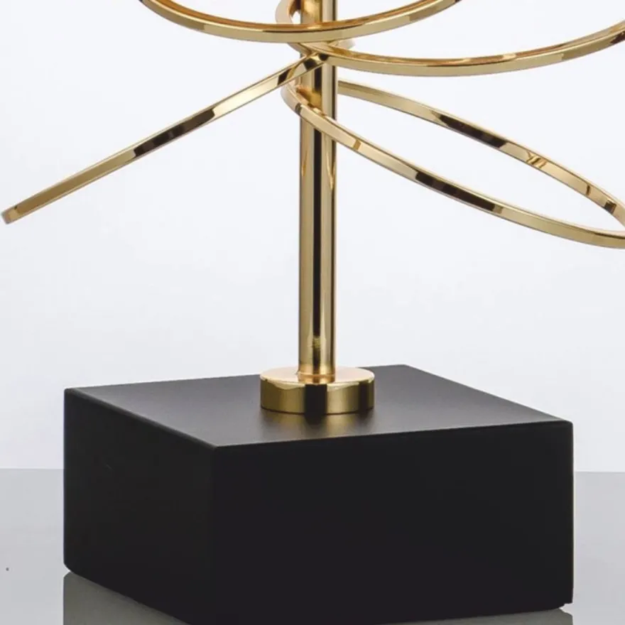 Casa Padrino Luxus Tischleuchte Gold / Schwarz H. 71 cm - Luxus Leuchten