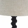 Casa Padrino Luxus Tischleuchte Schwarz / Beige H. 81 cm - Schreibtischleuchte