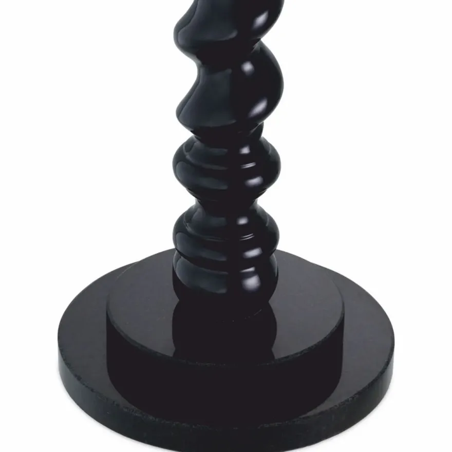 Casa Padrino Luxus Tischleuchte Schwarz / Beige H. 81 cm - Schreibtischleuchte