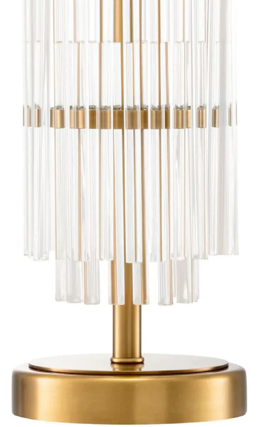 Casa Padrino Luxus Tischleuchte Antik Messing / Weiß Ø 45 x H. 78 cm - Schreibtischleuchte mit rundem Lampenschirm - Luxus Tischleuchten - Luxus Schreibtischleuchten
