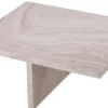 Casa Padrino Luxus Travertin Couchtisch Beige 70 x 60 x H. 28 cm - Naturstein Wohnzimmertisch - Wohnzimmer Möbel - Naturstein Möbel - Travertin Möbel - Luxus Möbel - Luxus Einrichtung