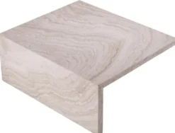 Casa Padrino Luxus Travertin Couchtisch Beige 70 x 60 x H. 28 cm - Naturstein Wohnzimmertisch - Wohnzimmer Möbel - Naturstein Möbel - Travertin Möbel - Luxus Möbel - Luxus Einrichtung