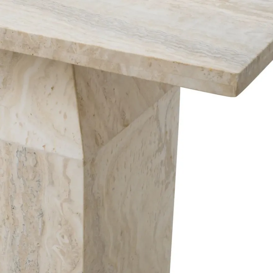 Casa Padrino Luxus Travertin Konsole Beige 150 cm - Luxus Möbel