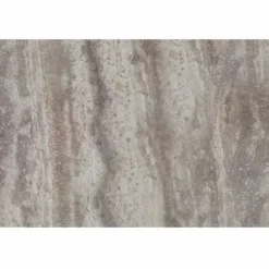 Casa Padrino Luxus Travertin Beistelltisch Grau Ø 50 x H. 60 cm - Travertin Möbel