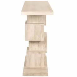 Casa Padrino Luxus Travertin Konsole Beige 140 cm - Luxus Naturstein Möbel