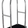 Casa Padrino Luxus Trolley Silber / Schwarz 105 x 65 x H. 193 cm - Hotel Accessoires - Luxus Accessoires
