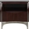 Casa Padrino Luxus TV Schrank Dunkelbraun / Silber 250 x 45 x H. 58 cm - Edler Fernsehschrank mit 4 Türen und Schublade - Luxus Wohnzimmer Möbel