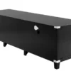 Casa Padrino Luxus TV-Schrank aus Birkenholz in Schwarz und Nickel, 180 x 50 x H. 50 cm