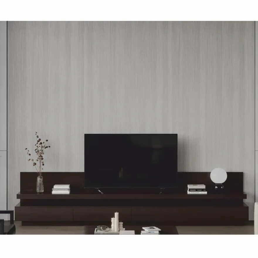 Casa Padrino Luxus TV Schrank mit 4 Schubladen Dunkelbraun 400 cm - Wohnzimmer & Hotel Möbel