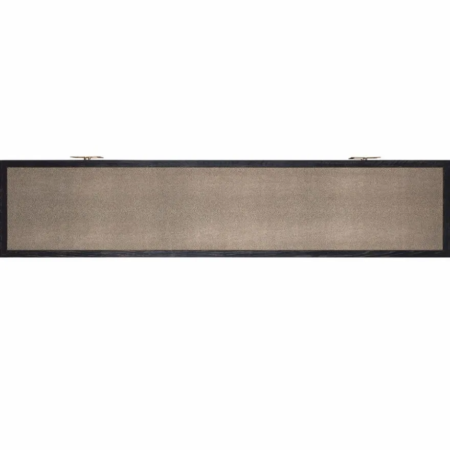 Casa Padrino Luxus TV Schrank Schwarz / Grau / Messing 185 cm - Wohnzimmer & Hotel Möbel