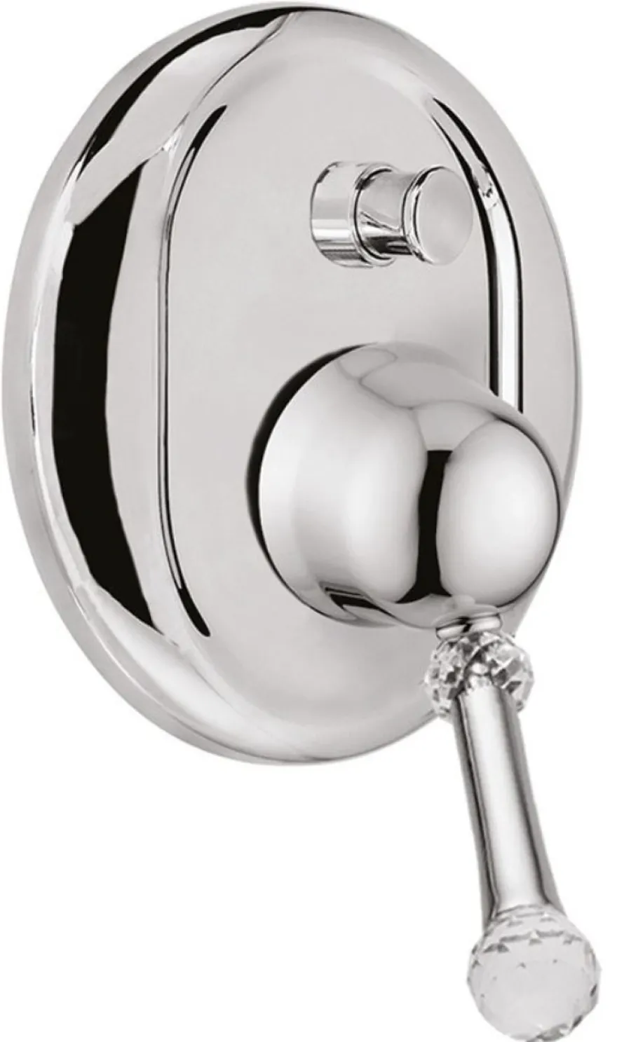 Casa Padrino Luxus Unterputz-Einhebelmischer mit Umstellung Silber 15,6 x H. 16 cm - Neoklassische Badezimmer Armatur