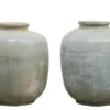 Casa Padrino Luxus Vase Blau Ø 24 x H. 30 cm - Bauchige Deko Vase aus Keramik in Blau - Luxus Deko Accessoires