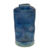Casa Padrino Luxus Vase Blau Ø 23,5 x H. 41,5 cm - Hohe runde Vase aus feinem Porzellan in kräftigem Blau - Luxus Deko Accessoires