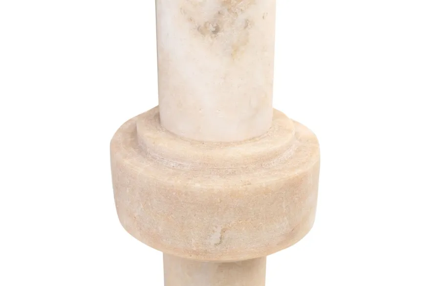 Casa Padrino Luxus Vasen 3er Set Ø 13 x H. 20 / 25 / 31 cm - Drei Vasen aus hochwertigem mattem Onyx - Luxus Deko Accessoires