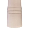Casa Padrino Luxus Vase Rosa Ø 15 x H. 54,5 cm - Hohe schlanke Vase Datoga Choker aus Steingut mit Ringen am Hals - Luxus Deko Accessoires