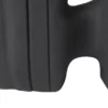 Casa Padrino Luxus Vase Schwarz 32 x 15 x H. 41 cm - Keramik Vase der Linked Serie mit strukturierter Oberfläche - Luxus Deko Accessoires