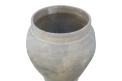 Casa Padrino Luxus Vase Terrakottafarben 52 x 52 x H. 61 cm - Große Bodenvase aus Terrakotta im Stil alter Tongefäße - Luxus Deko Accessoires