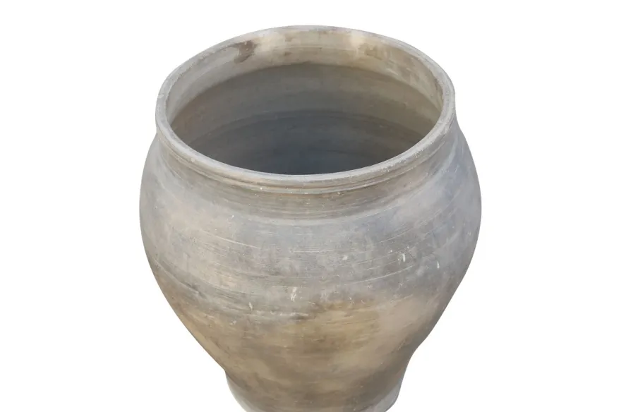 Casa Padrino Luxus Vase Terrakottafarben 52 x 52 x H. 60 cm - Große Bodenvase aus Terrakotta im Stil alter Tongefäße - Luxus Deko Accessoires