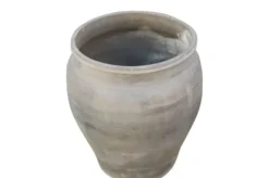 Casa Padrino Luxus Vase Terrakottafarben 52 x 52 x H. 63 cm - Große Bodenvase aus Terrakotta im Stil alter Tongefäße - Luxus Deko Accessoires