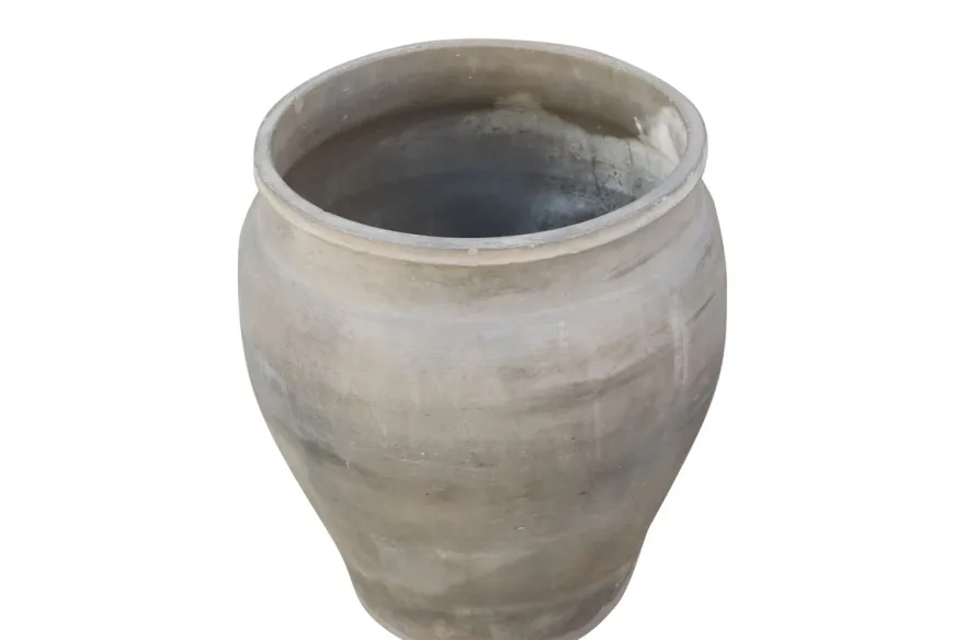 Casa Padrino Luxus Vase Terrakottafarben 52 x 52 x H. 63 cm - Große Bodenvase aus Terrakotta im Stil alter Tongefäße - Luxus Deko Accessoires