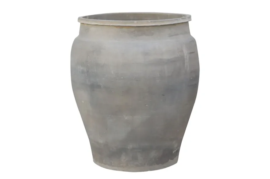 Casa Padrino Luxus Vase Terrakottafarben 52 x 52 x H. 63 cm - Große Bodenvase aus Terrakotta im Stil alter Tongefäße - Luxus Deko Accessoires