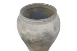 Casa Padrino Luxus Vase Terrakottafarben 53 x 53 x H. 62 cm - Große Bodenvase aus Terrakotta im Stil alter Tongefäße - Luxus Deko Accessoires