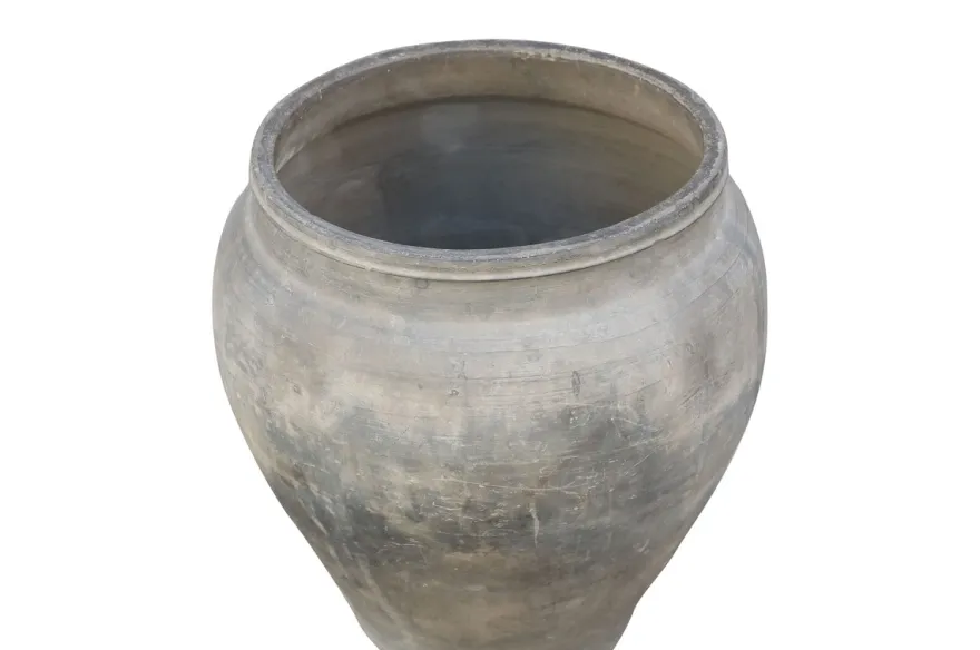Casa Padrino Luxus Vase Terrakottafarben 53 x 53 x H. 62 cm - Große Bodenvase aus Terrakotta im Stil alter Tongefäße - Luxus Deko Accessoires