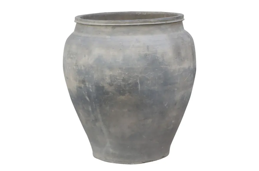 Casa Padrino Luxus Vase Terrakottafarben 53 x 53 x H. 62 cm - Große Bodenvase aus Terrakotta im Stil alter Tongefäße - Luxus Deko Accessoires