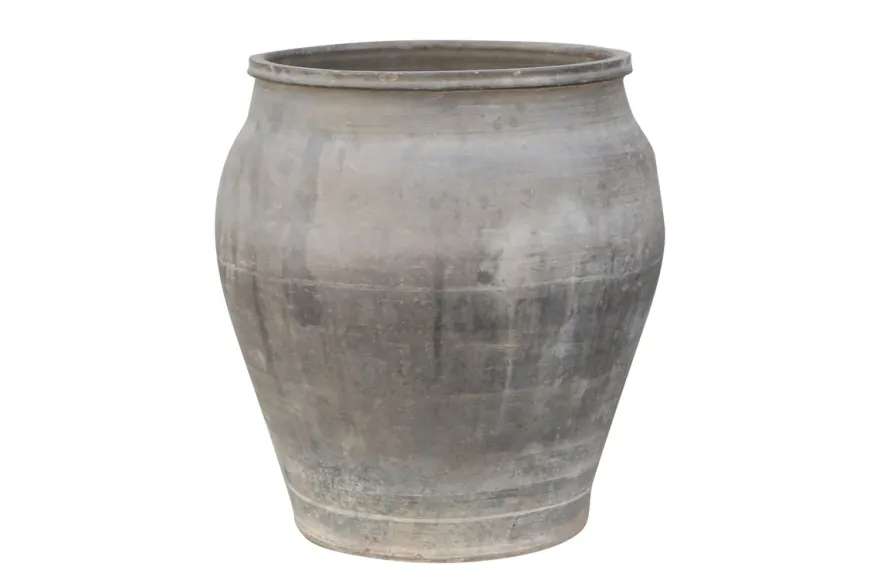 Casa Padrino Luxus Vase Terrakottafarben 55 x 55 x H. 59 cm - Große Bodenvase aus Terrakotta im Stil alter Tongefäße - Luxus Deko Accessoires