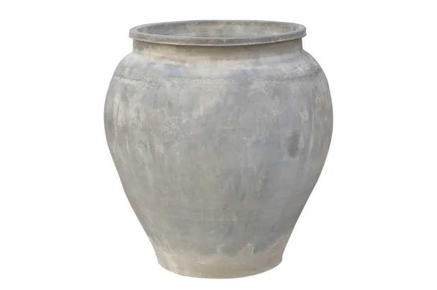 Casa Padrino Luxus Vase Terrakottafarben 53 x 53 x H. 62 cm - Große Bodenvase aus Terrakotta im Stil alter Tongefäße - Luxus Deko Accessoires