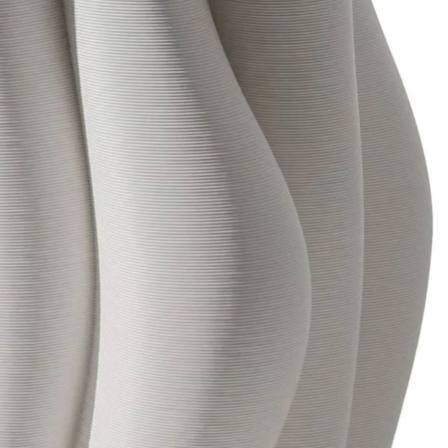 Casa Padrino Luxus Vase Weiß H. 75 cm - Keramik Blumenvase - Deko Accessoires