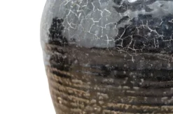 Casa Padrino Luxus Vase Ø 24-33 x H. 24-29 cm - Bauchige Keramik Vase im Antik-Look - Luxus Deko Accessoires