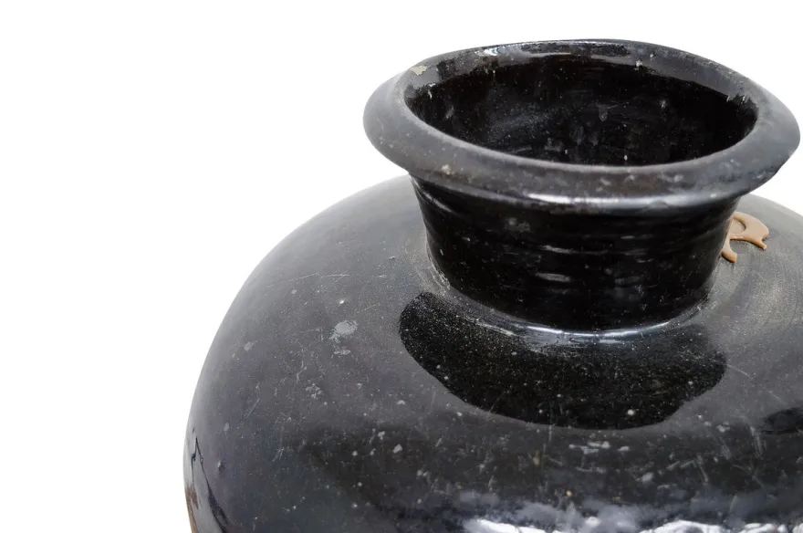 Casa Padrino Luxus Vase Ø 32-37 x H. 52-57 cm - Große Keramik Urnenvase im Antik-Look - Luxus Deko Accessoires