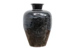 Casa Padrino Luxus Vase Ø 32-37 x H. 52-57 cm - Große Keramik Urnenvase im Antik-Look - Luxus Deko Accessoires