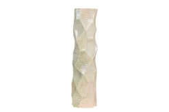 Casa Padrino Luxus Vase Ø 14 x H. 55 cm - Hohe schlanke Vase Abstract aus Steingut mit Dekor in Pastelltönen - Luxus Deko Accessoires