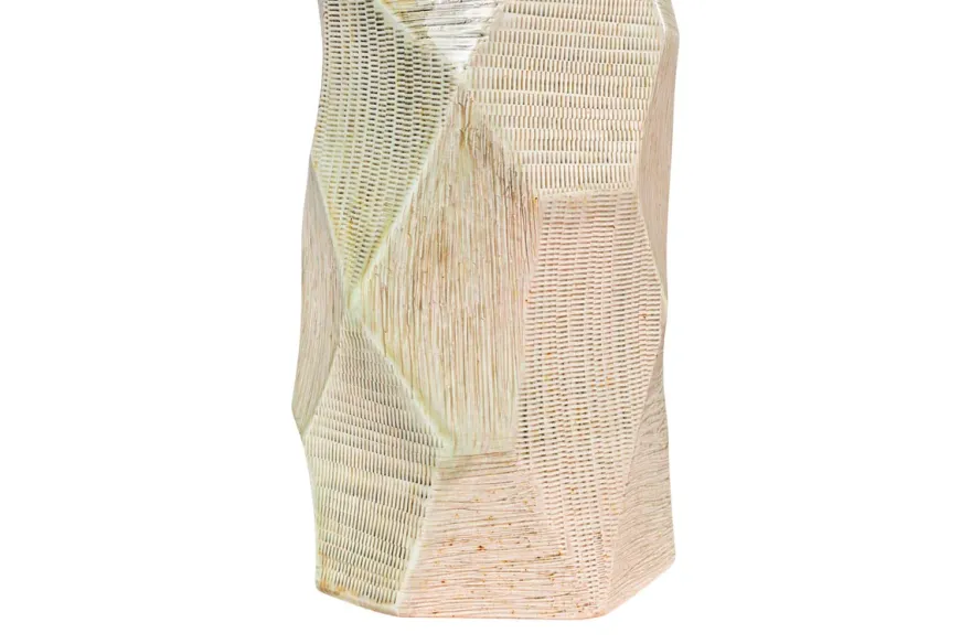 Casa Padrino Luxus Vase Ø 14 x H. 55 cm - Hohe schlanke Vase Abstract aus Steingut mit Dekor in Pastelltönen - Luxus Deko Accessoires