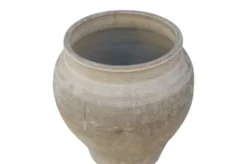Casa Padrino Luxus Vase 55 x 55 x H. 59 cm - Große Terrakotta Vase im rustikalen Antik-Look - Luxus Deko Accessoires