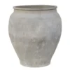 Casa Padrino Luxus Vase 54 x 54 x H. 62 cm - Große Terrakotta Vase im rustikalen Antik-Look - Luxus Deko Accessoires