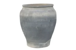 Casa Padrino Luxus Vase 52 x 52 x H. 62 cm - Große Terrakotta Vase im rustikalen Antik-Look - Luxus Deko Accessoires