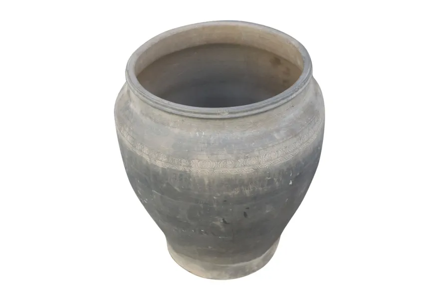 Casa Padrino Luxus Vase 52 x 52 x H. 62 cm - Große Terrakotta Vase im rustikalen Antik-Look - Luxus Deko Accessoires