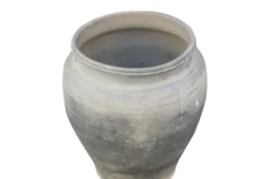 Casa Padrino Luxus Vase 52 x 52 x H. 62 cm - Große Terrakotta Vase im rustikalen Antik-Look - Luxus Deko Accessoires