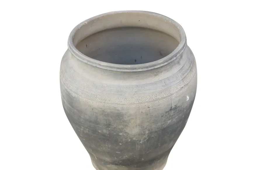 Casa Padrino Luxus Vase 52 x 52 x H. 62 cm - Große Terrakotta Vase im rustikalen Antik-Look - Luxus Deko Accessoires
